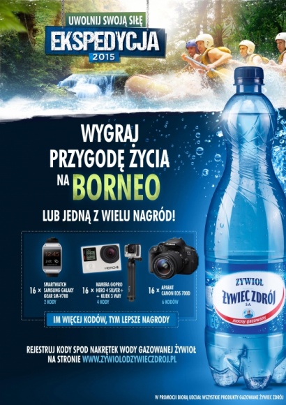 Wygraj przygodę życia na Borneo z firmą Żywiec Zdrój! LIFESTYLE, Podróże - Już 4 maja firma Żywiec Zdrój rusza z kolejną odsłoną konkursu EKSPEDYCJA. Na wielbicieli niebanalnych, mocnych wrażeń czeka nagroda główna – wyprawa na Borneo, jedną z największych wysp na świecie! Loteria promocyjna potrwa do 30 czerwca.