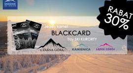 Promocja na jazdę w ośrodku Czarna Góra Resort LIFESTYLE, Podróże - Ruszyła przedsprzedaż karnetów narciarskich Blackcard na jazdę w ośrodku Czarna Góra Resort, Stacji Narciarskiej Kamienica i trasach w Lądku Zdroju. Jeszcze do 15 października - trwa przedsprzedaż promocyjnych karnetów z rabatem, dzięki czemu oszczędzić można nawet 140 zł.