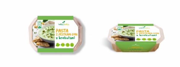 Nowość marki Well Well – 100% roślinna Pasta z pestkami dyni z brokułami BIZNES, Handel - Pasta z pestkami dyni z brokułami Well Well to delikatna w smaku pasta o aksamitnej konsystencji i kuszącym aromacie. Ziarna dyni, które są jednym z głównych składników pasty to wspaniałe źródło wartości odżywczych i zdrowych tłuszczy.