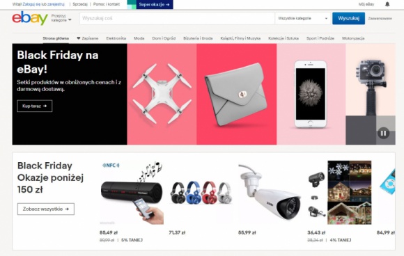 eBay wprowadza w Polsce „Okazje” BIZNES, Handel - W przeddzień Czarnego Piątku eBay uruchamia na polskim rynku program „Okazje”, w ramach którego limitowane oferty z darmową dostawą objęte będą rabatami od 20 do nawet 90 procent.