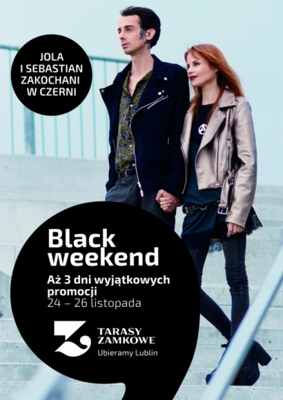 Black Weekend w Tarasach Zamkowych, czyli aż 3 dni wyjątkowych promocji! BIZNES, Handel - Wielkimi krokami zbliża się Black Friday – największe na świecie święto zakupów i dzień wyprzedaży sklepowych. Tarasy Zamkowe przygotowały z tej okazji przedłużoną wersję dnia wyjątkowych promocji i rabatów – Black Weekend.