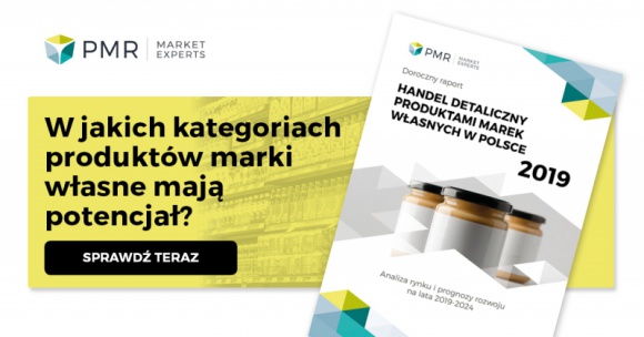 Rynek produktów marek własnych czeka spowolnienie BIZNES, Handel - W 2019 r. wartość rynku handlu detalicznego produktami marek własnych w Polsce wzrośnie aż o 6,6% m.in. dzięki programom socjalnym wprowadzanym przez rząd, czy zmianom postrzegania marek własnych.